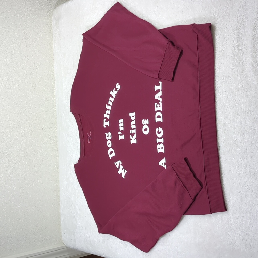 Zoe + Liv Dog Sweatshirt L/XL EUC